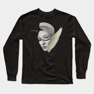 Modern and Surreal Collage Pop Art Long Sleeve T-Shirt